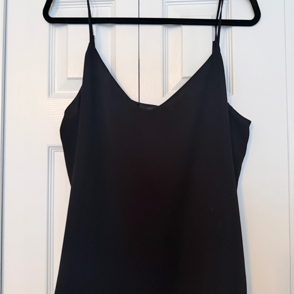 J. Crew Black Silk Spaghetti Strap Camisole